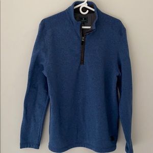 G.H. Bass & Co. Blue Quarter Zip Size L